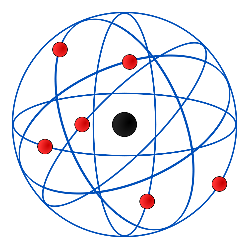 Átomo según el modelo de Rutherford